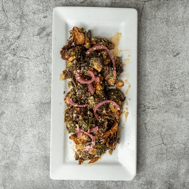 Crispy Brussels Sprouts.