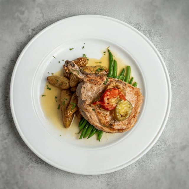 Butcher Block Pork Chop.
