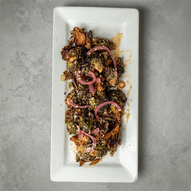 Crispy Brussels Sprouts.