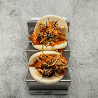 General Tso Steamed Buns