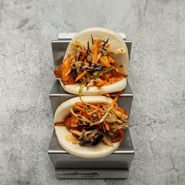 General Tso Steamed Buns.